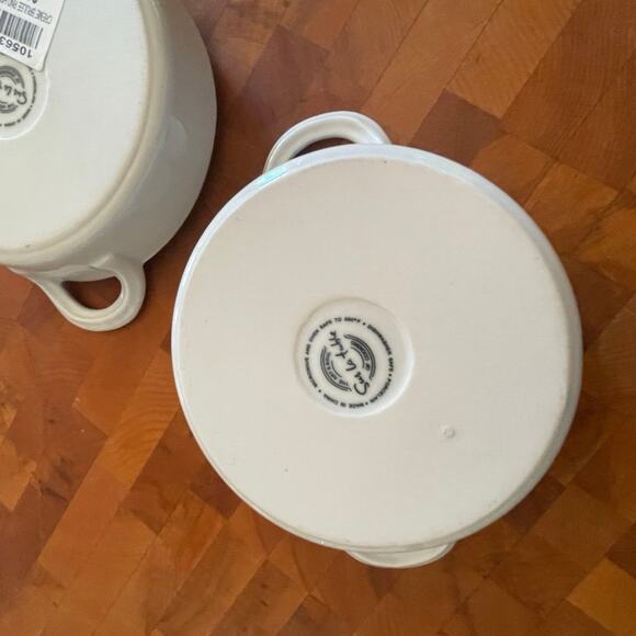 Sur La Table white creme brulee dishes NEW - Picture 4 of 8